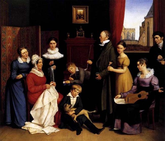 BEGAS, Carl the Elder The Begas Family oil painting image